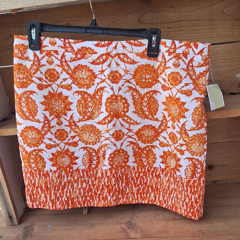 Michael Kors Orange Mini Pencil Skirt Resort Wear